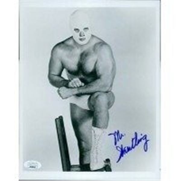 WWE WWF Wrestler Mr. Signed Photo
