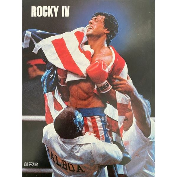 Rocky IV Vintage  Movie Program (1985)