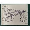 Image 1 : Stra Trek Angelique Pettyjohn signed note with sketch