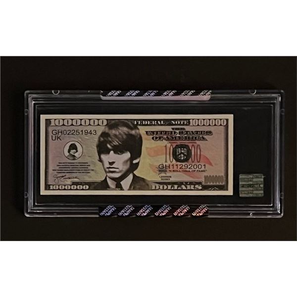 Beatles Limited Edition Encapsulated George Harrison 1000000 Bill