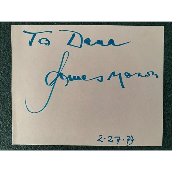 North By Northwest James Mason signed note