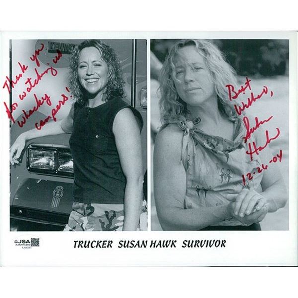 Survivor Susan Hawk Signed Photo JSA Authenticated