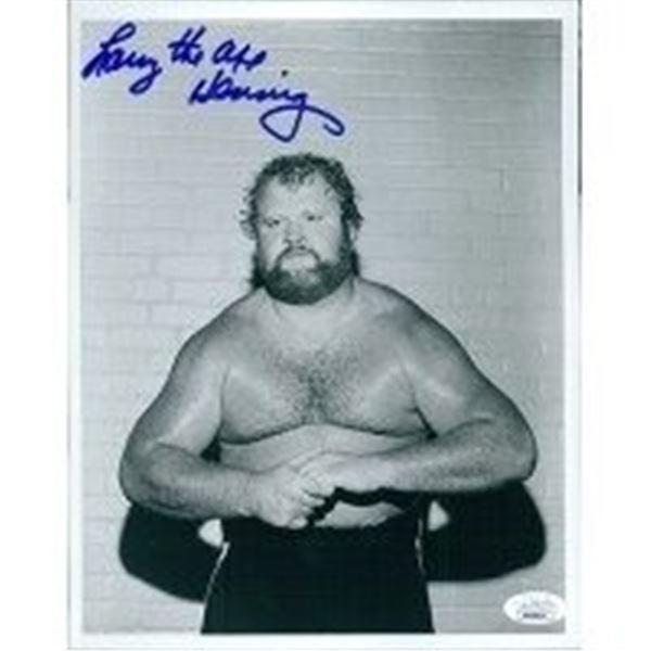 WWE Wrestler Larry The Axe Hennig Signed Photo