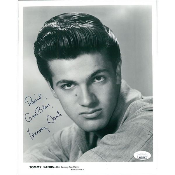 The Singin' Idol Tommy Sands Signed Photo JSA Authenticated