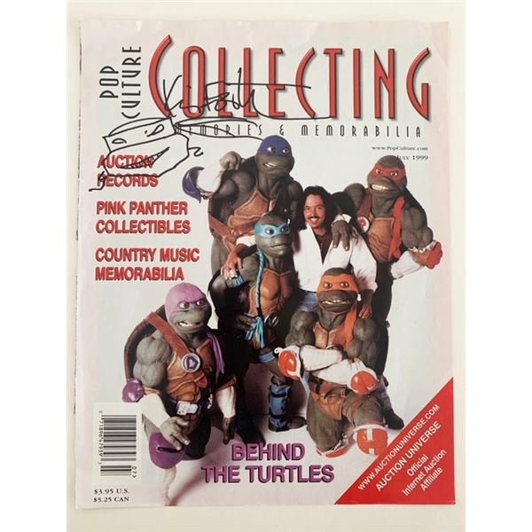 Teenage Mutant Ninja Turtles Creator Kevin Eastman signed magazine cover
