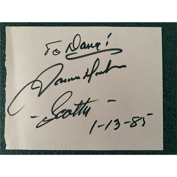 Star Trek James Doohan signed note