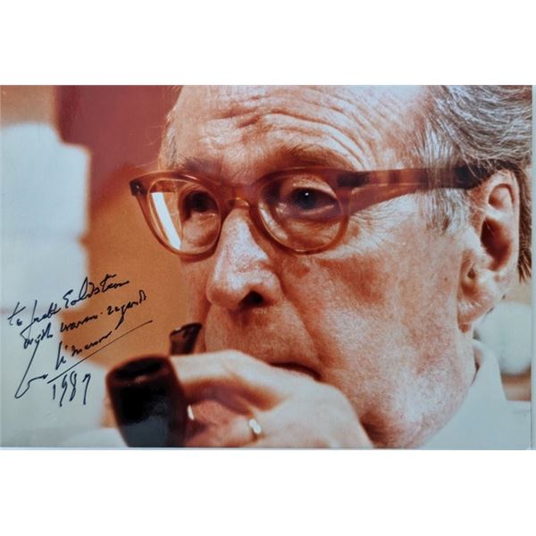 Author Georges Simenon signed photo