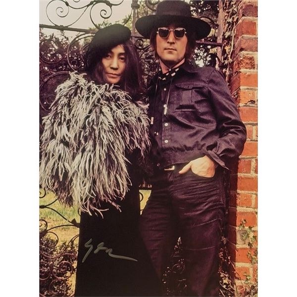 Yoko Ono signed photo