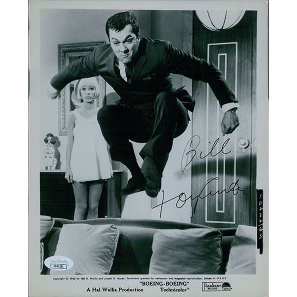 Boeing-Boeing Tony Curtis Signed Photo JSA Authenticated