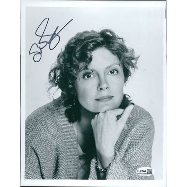 Thelma and Louise Susan Sarandon Signed  Photo JSA Authenticated Creased Smudged
