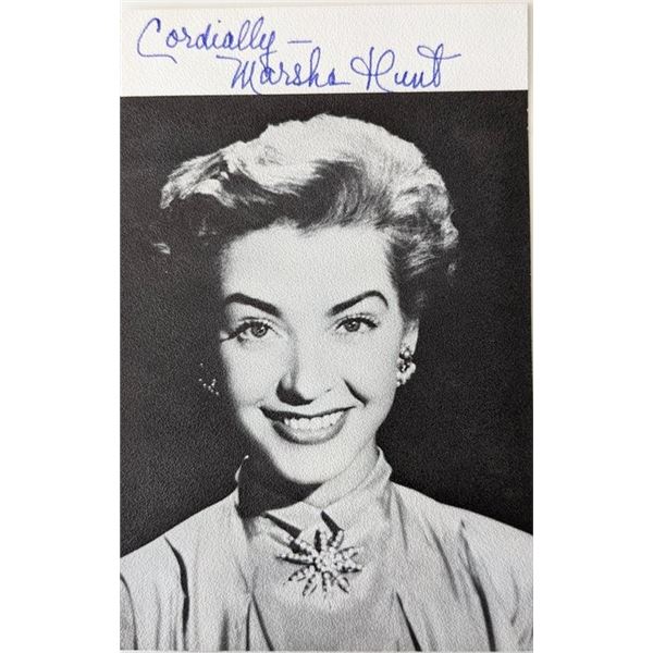 Pride and Prejudice Marsha Hunt signed photo card
