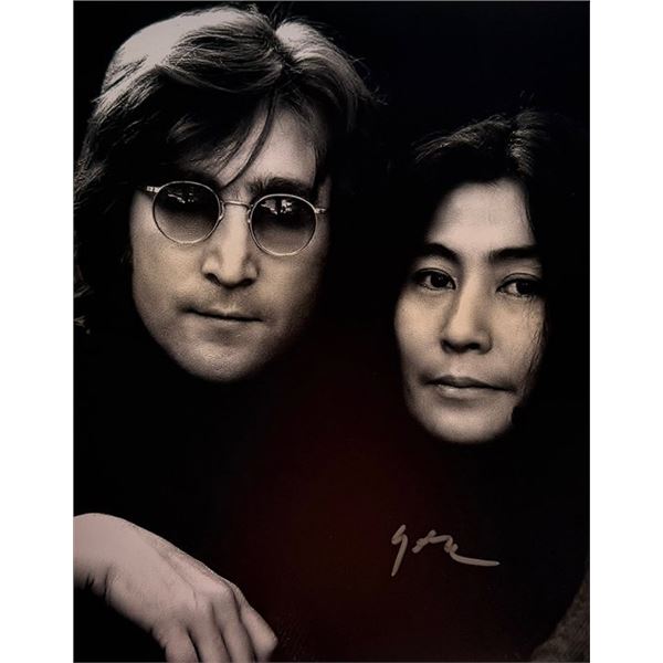 Yoko Ono signed photo