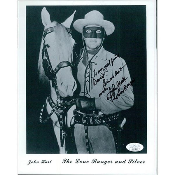 The Lone Ranger John Hart Signed Photo JSA