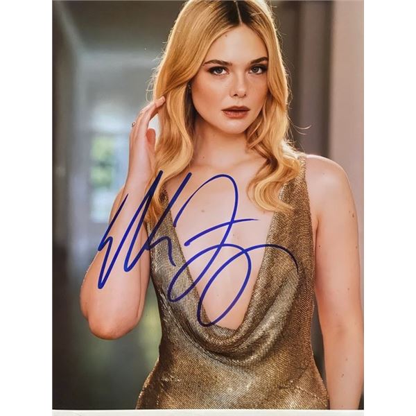 A Complete Unknown Elle Fanning signed photo