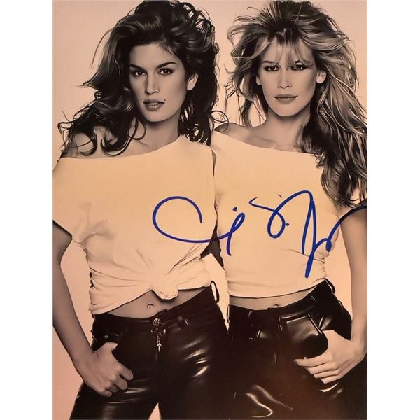 Supermodel Claudia Schiffer signed photo