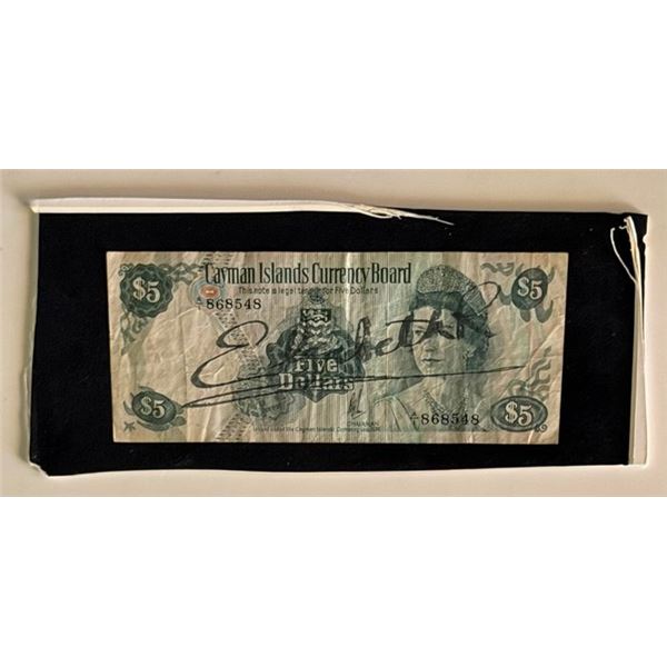 Cayman Islands $5 Currency Signed by Queen Elizabeth ???