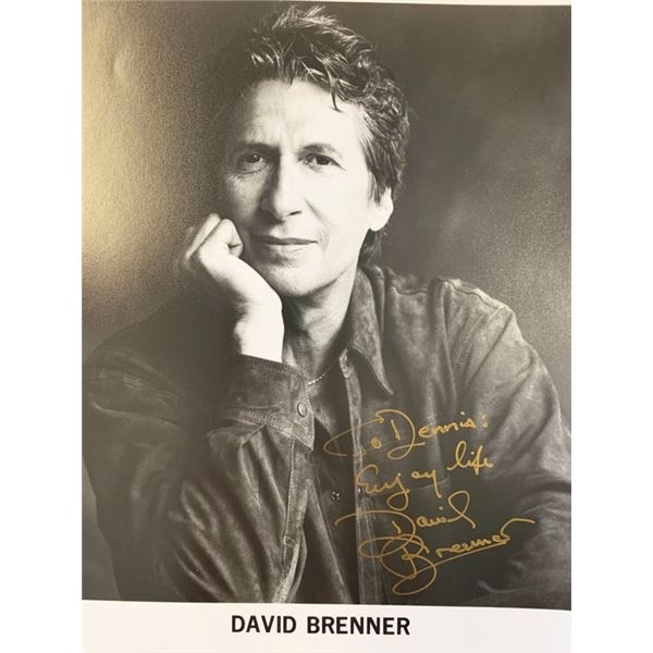Comedian David Brenner signed photo