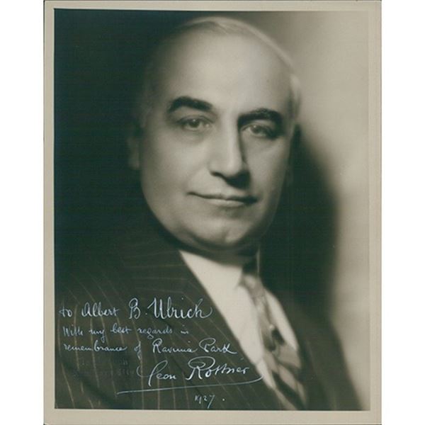 Opera Singer Leon Rothier Signed Original Photo JSA