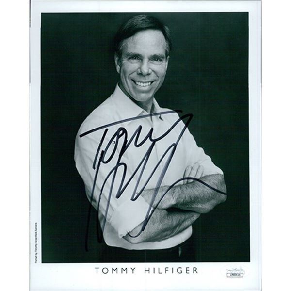 Fashion Designer Tommy Hilfiger  Signed Photo JSA Authenticated