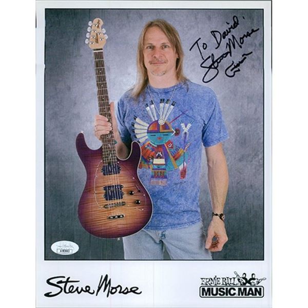 Deep Purple Lead Guitarist Steve Morse Signed Photo JSA Authenticated