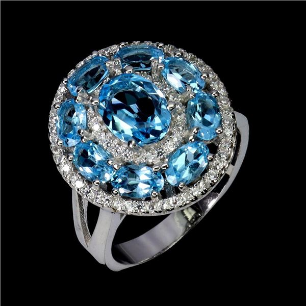 Natural Brazil Swiss Topaz Ring