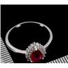 Image 2 : Natural PEar Shape Red Ruby Ring