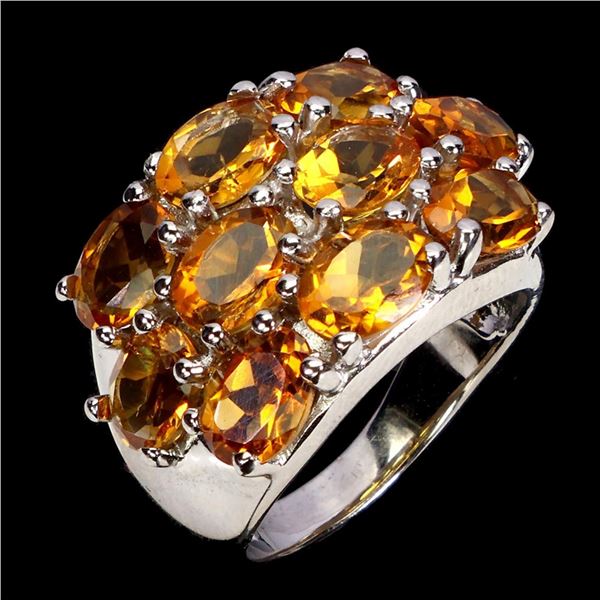 Natural Brazil Citrine Ring