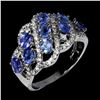 Image 2 : Natural Purple Blue Tanzanite Ring
