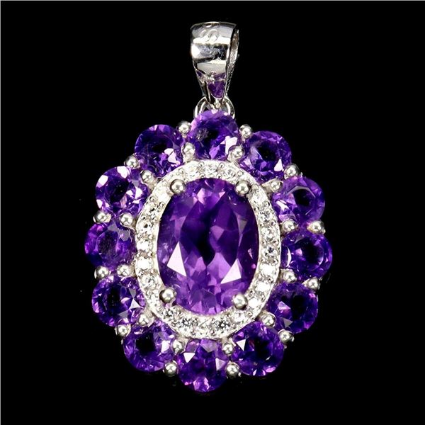 Natural Uruguay Amethyst Pendant