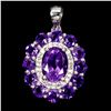 Image 1 : Natural Uruguay Amethyst Pendant