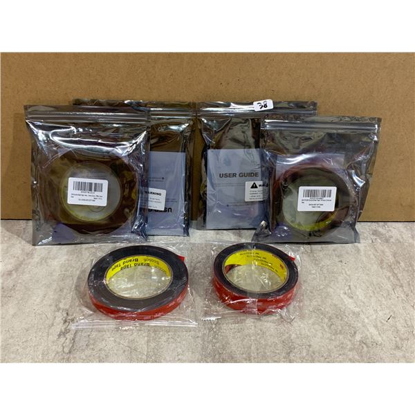 Lot Of 4 3M Tape Rolls - 2 16FT x 94in & 2 23ft - 15mm