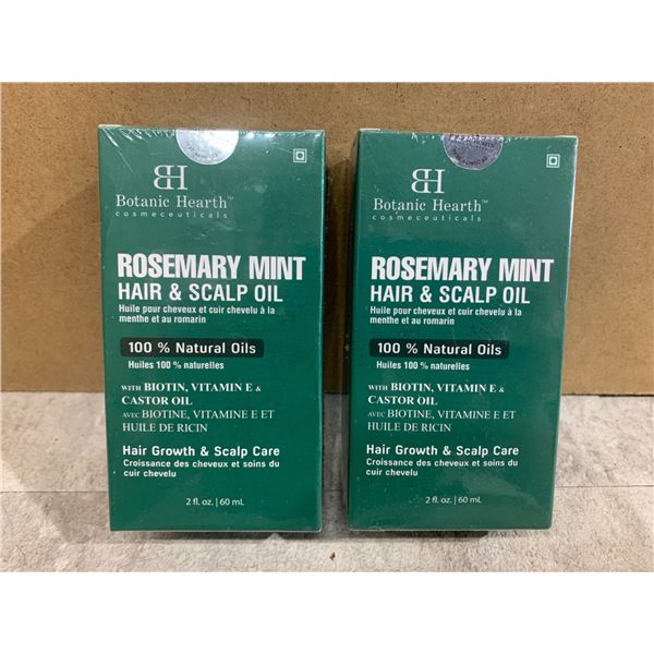 Lot Of 2 Botanic Rosemary Mint Hair & Scalp Oil