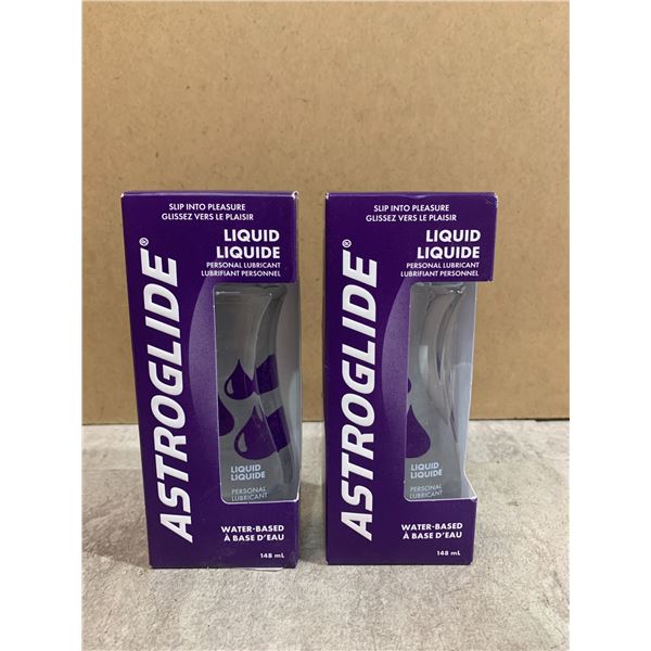 Lot Of 2 Astroglide Liquid Personal Lubricant - 148ml Each