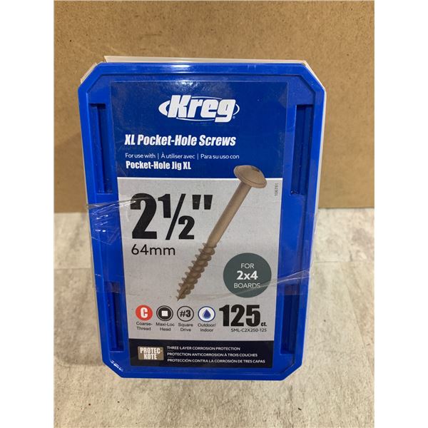 XL Pocket Hole Screws - 2 1/2" 64mm - 125 PCS