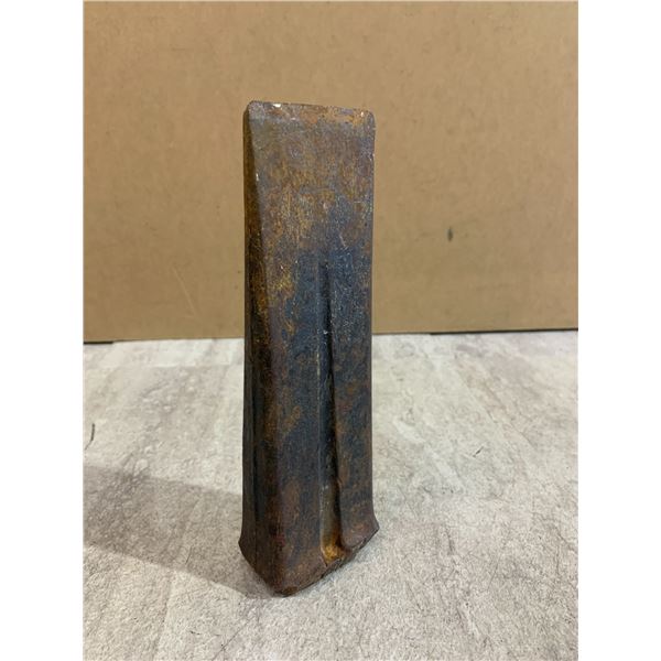Vintage Steel Splitting Wedge For Firewood