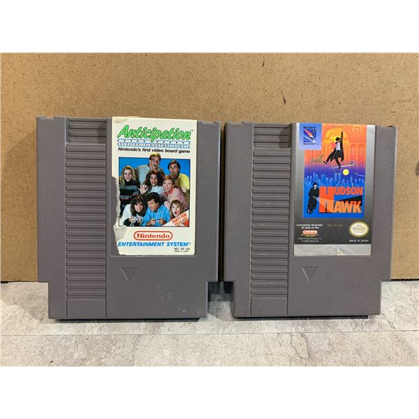 Lot Of 2 Nintendo NES Games - Hudson Hawk - Anticipation