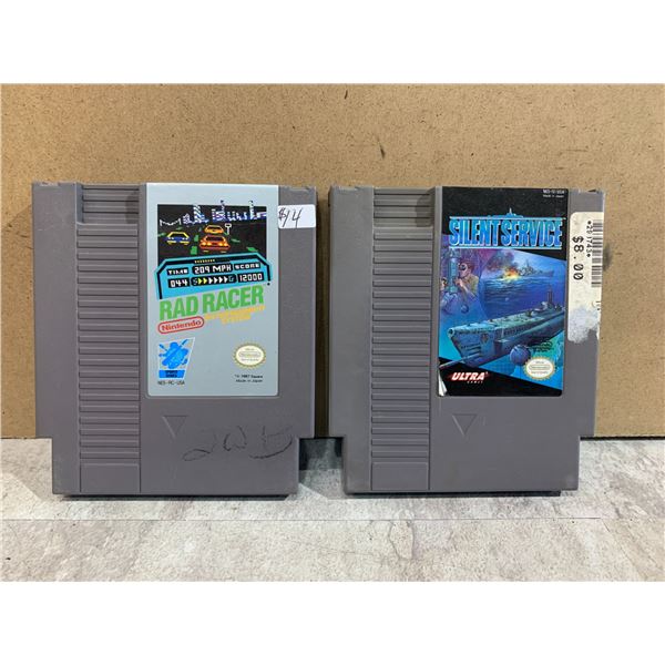 Lot Of 2 Nintendo NES Games - Rad Racer -
