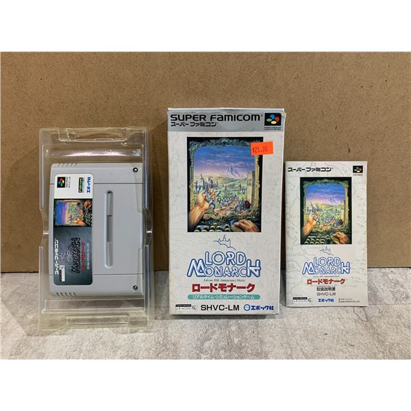 Japanese Import - Lord Monarch - Super Famicom