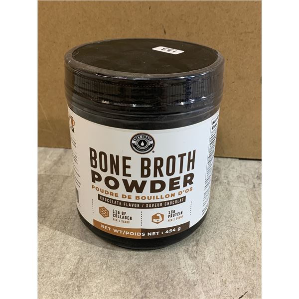 Bone Broth Powder - Chocolate Flavour - 16g Of Protein Per Scoop - Net Weight: 454g