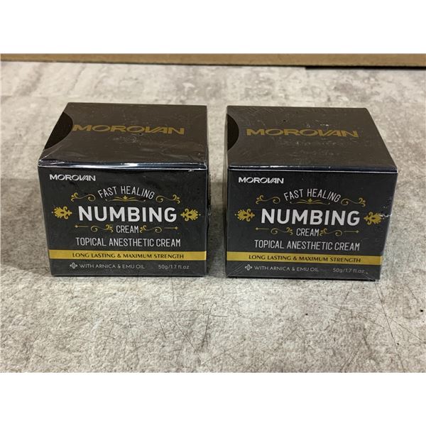 Lot Of 2 Morovan Fast Healing Numbing Cream