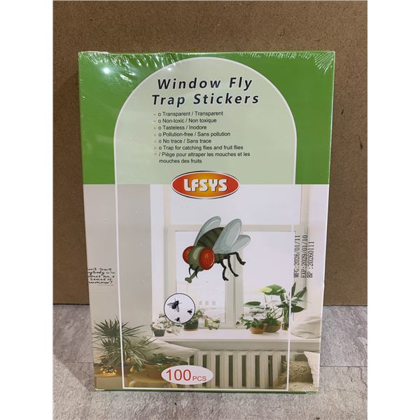 Window Fly Trap Stickers - 100 PCS