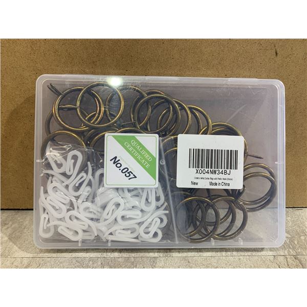 Metal Curtain Rings With Plastic Hooks