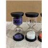 Image 2 : 6 Pack - Sand Hourglass Timer Set