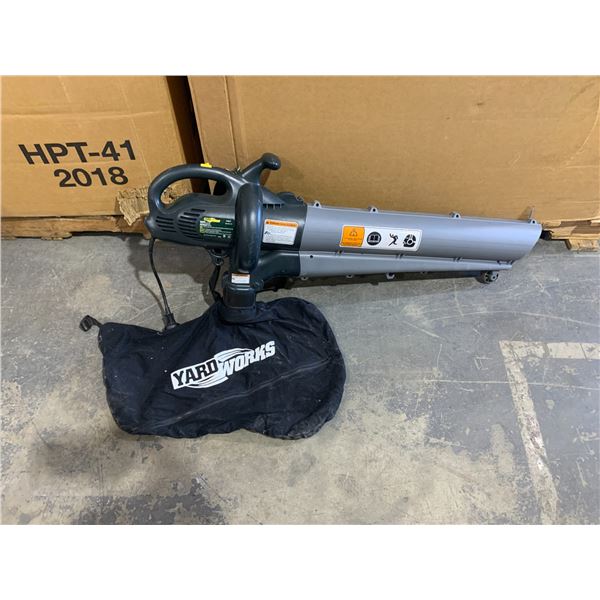Yardworks Corded 12A Electric Leaf Blower/Vacuum