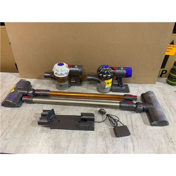 Lot Of 2 Cordless Dyson Vacuums - Includes Charger + Attachments