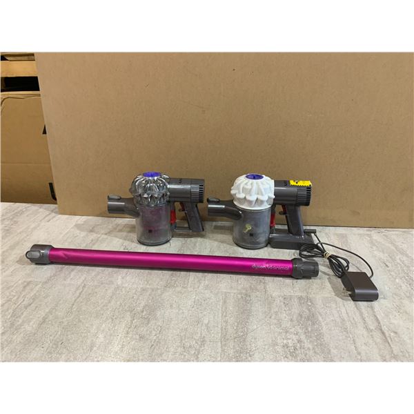 Lot Of 2 Cordless Dyson Vacuums - 1 Attachment - 1 Charger