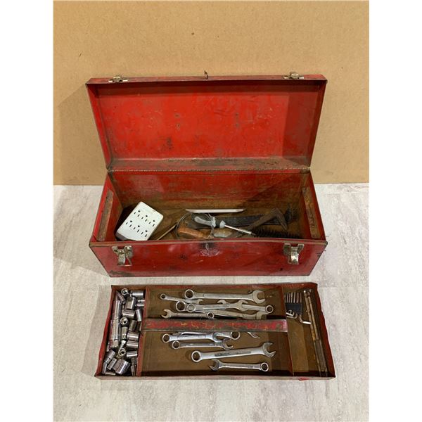 Large Toolbox With Assortment Of Tools