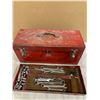 Image 8 : Large Toolbox With Assortment Of Tools