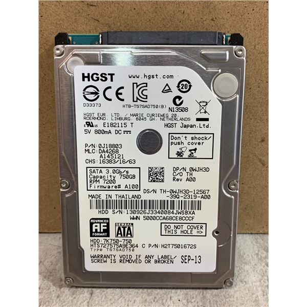 HGST Computer Disk Drive - 750GB