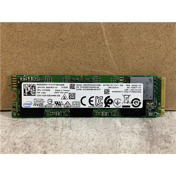 Intel 7600p Series 512GB M.2 PCIe NVMe Solid State Drive